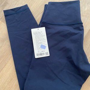 NEW Lululemon Wunder Under High-Rise Tight 25” FLuo - Navy